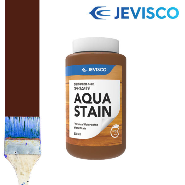 제비스코 아쿠아스테인 0.5L 수성페인트 목제페인트 친환경