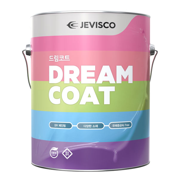 제비스코 드림코트 에그쉘광 화이트(3.8L) 수성페인트 친환경 벽지페인트