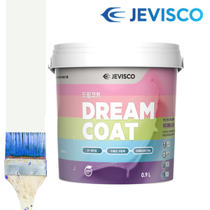 제비스코 드림코트 에그쉘광(0.9L) 수성페인트 벽지페인트